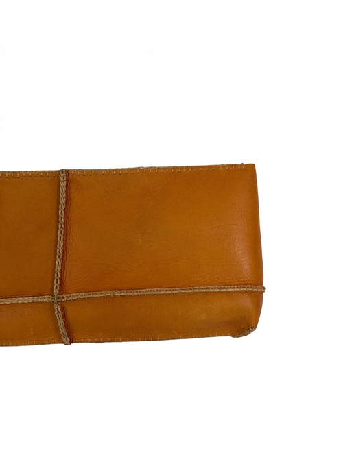 Handmade in Philly Leather Clutch – 100% Cowhide Leather Zippered Pouch