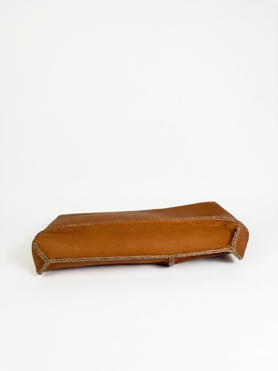 Handmade in Philly Leather Clutch – 100% Cowhide Leather Zippered Pouch