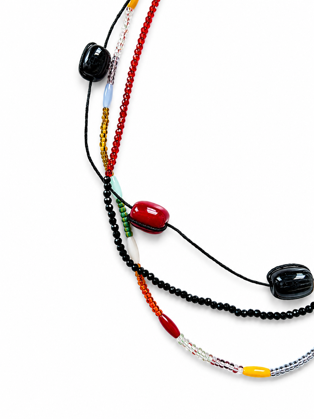 Miró Layered Beaded Necklace