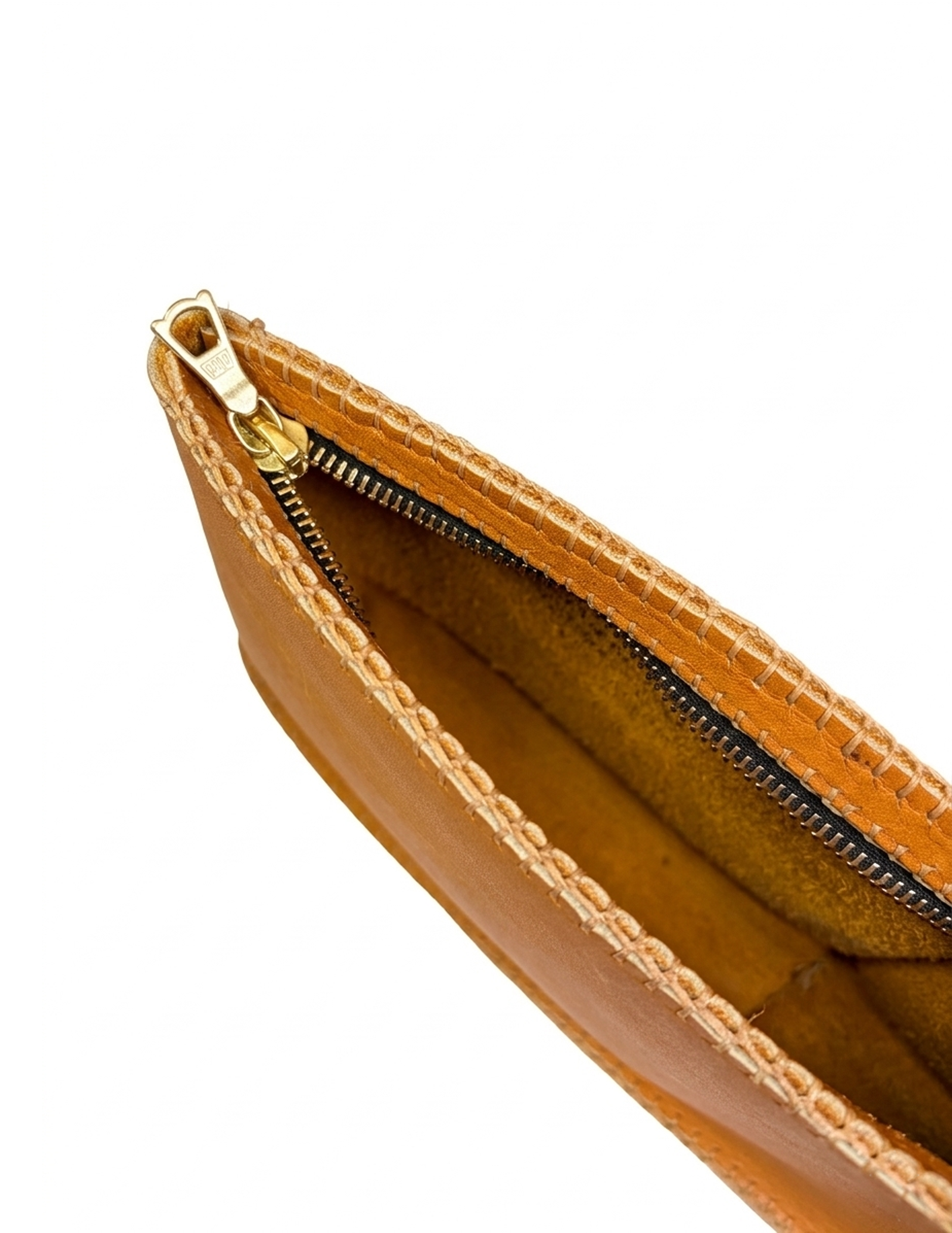Handmade in Philly Leather Clutch – 100% Cowhide Leather Zippered Pouch